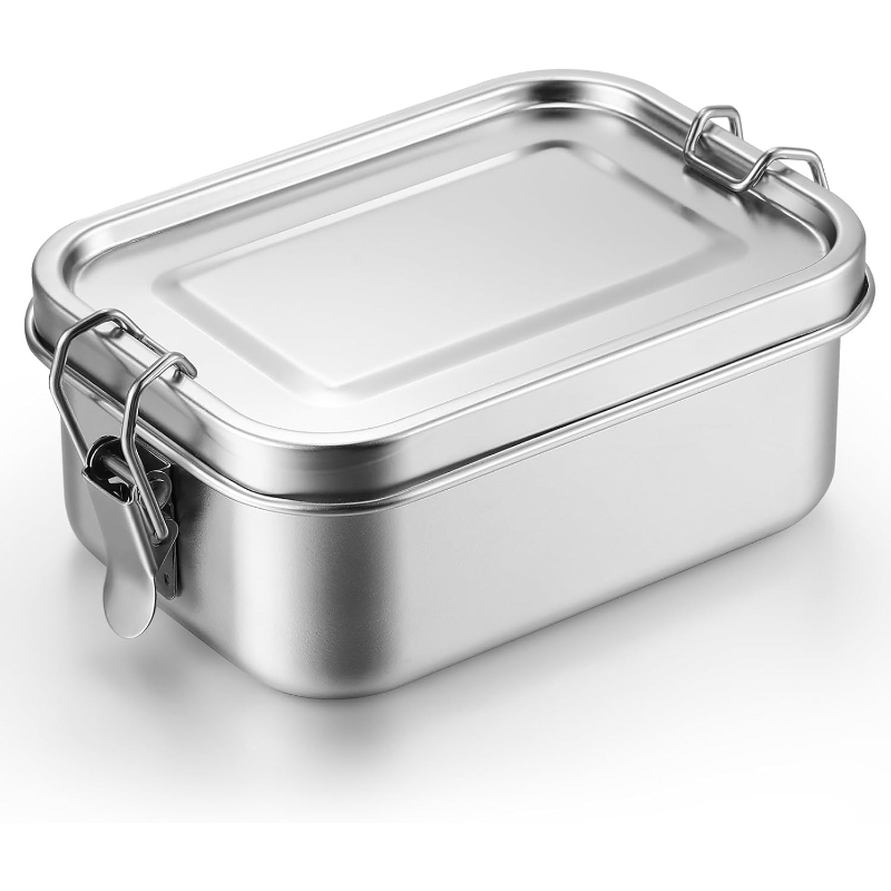 Meal Prep Organizer - Paslanmaz Çelik Gıda Saklama Kapları Kapaklı