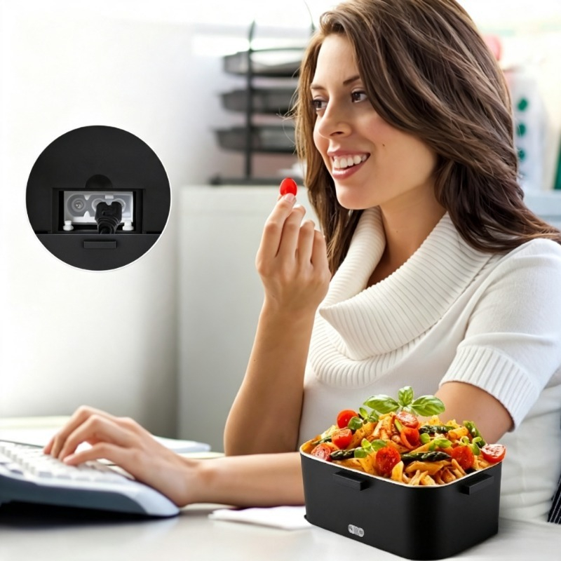 Stainless Bento Box - Elektrikli Isıtmalı Yemek Kutusu 110V Ev