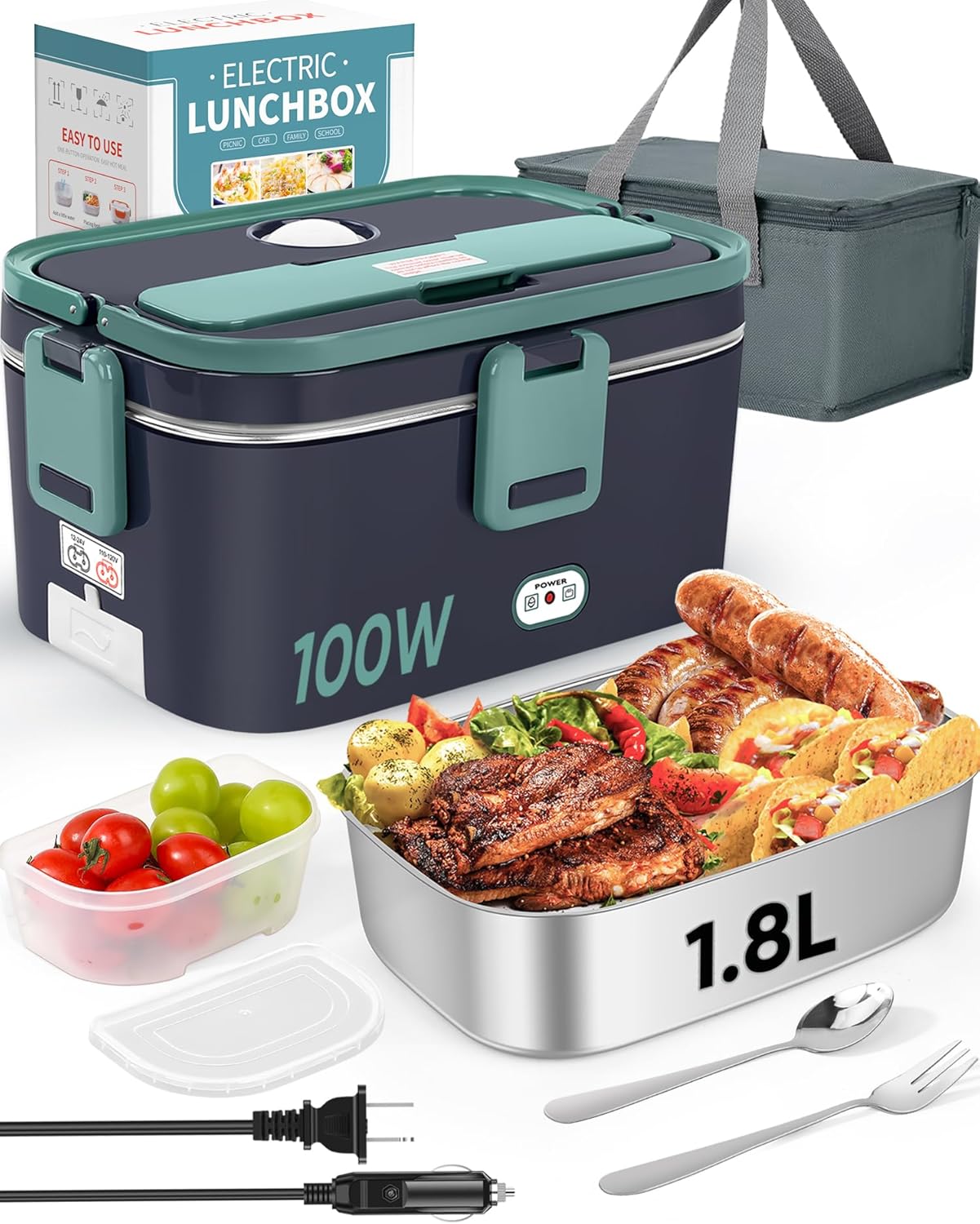 Stainless Bento Box - 2025 Yeni Su Doldurmayan Araba Elektrikli