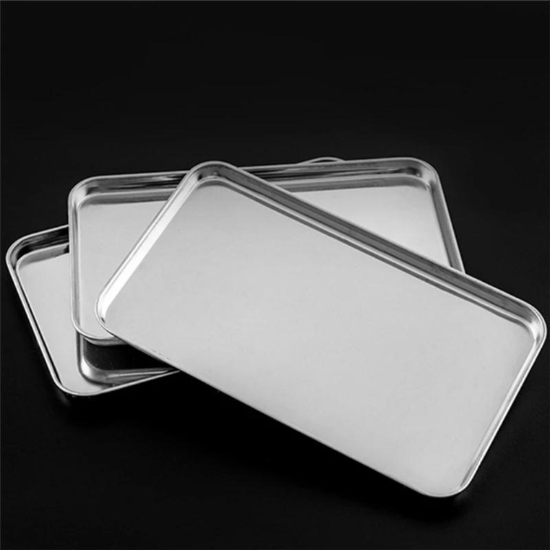 Meal Prep Organizer - Dikdörtgen Paslanmaz Çelik Tepsi Ticari Büfe