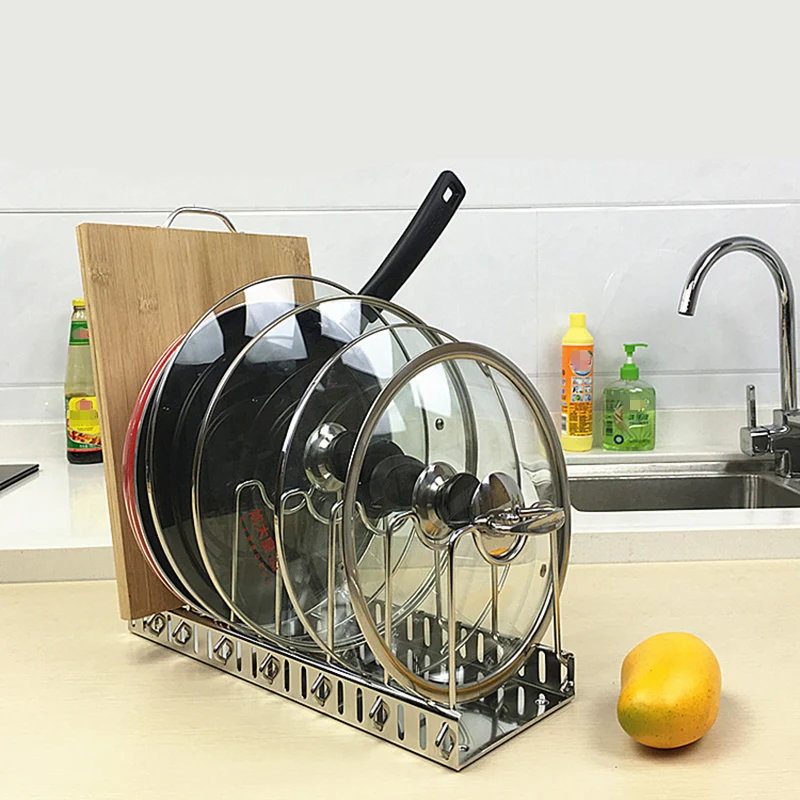 Meal Prep Organizer - 304 paslanmaz çelik ayarlanabilir raf tencere