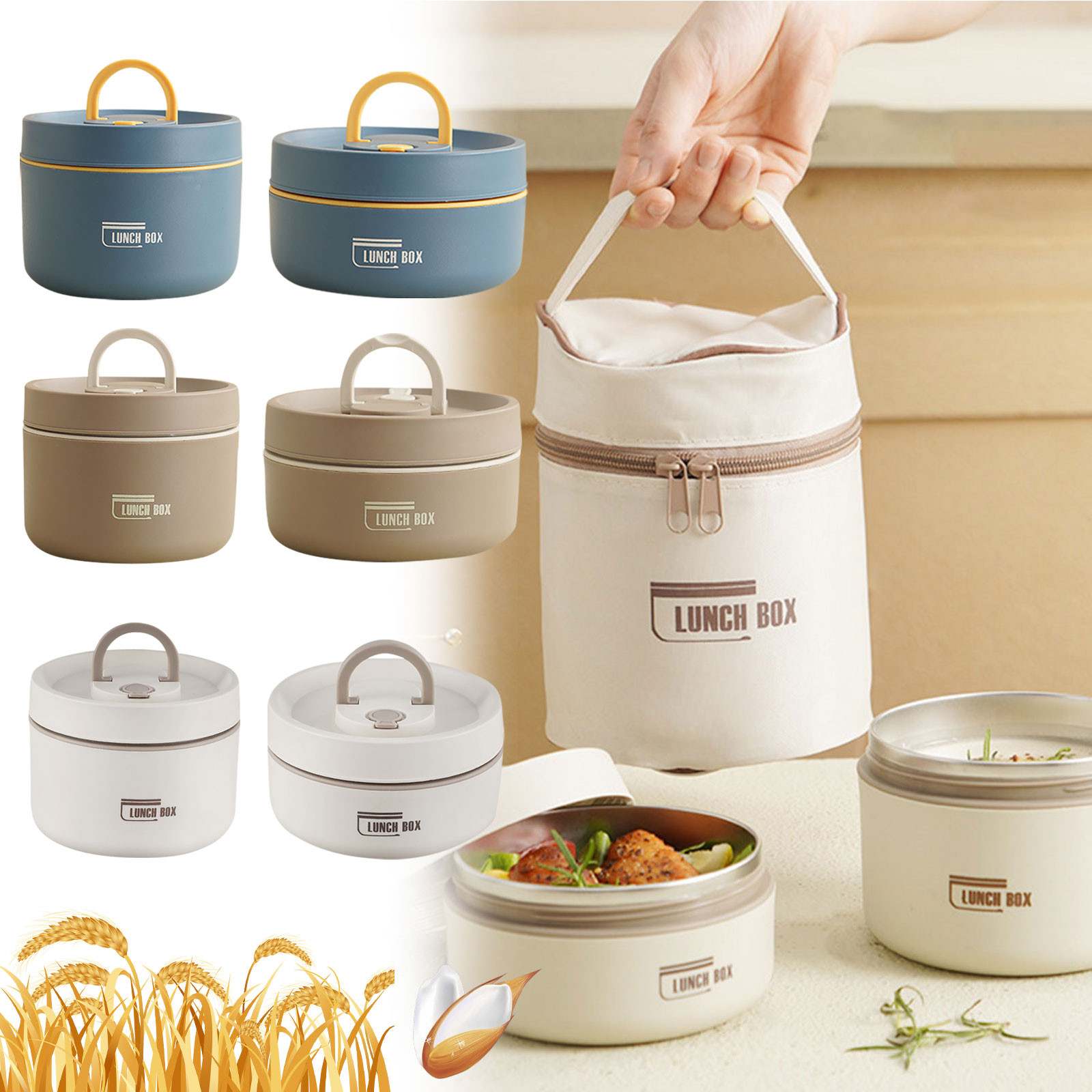 Stainless Bento Box - Termal Öğle Yemeği Kutusu Paslanmaz Çelik