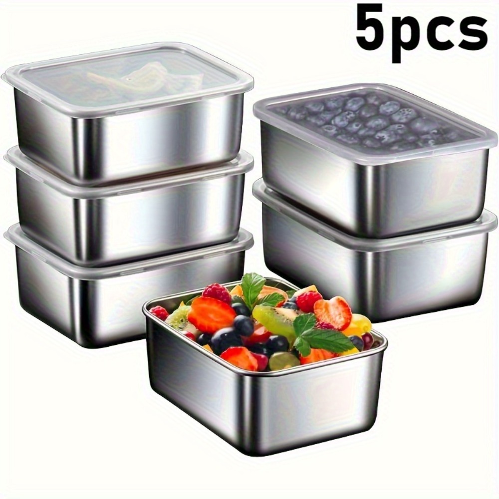 5 Parça Paslanmaz Çelik Saklam - Meal Prep Containers Xl incelemesi ve fiyatı