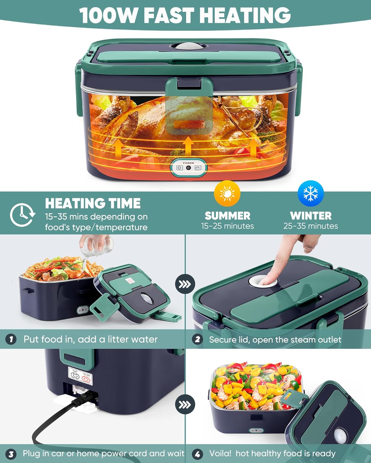 2025 Yeni Su Doldurmayan Araba - Stainless Bento Box incelemesi ve fiyatı