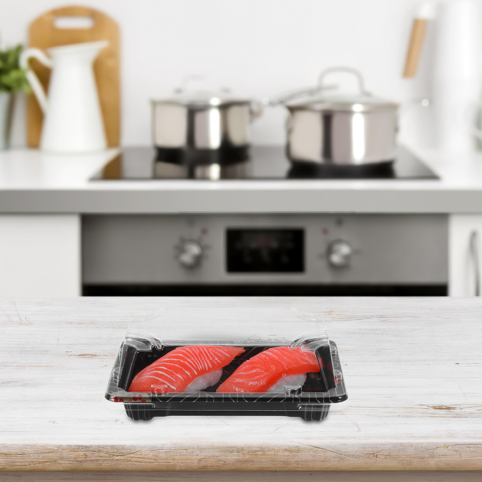 50 Adet Japon Tarzı Suşi Kabı  - Meal Prep Japanese incelemesi ve fiyatı