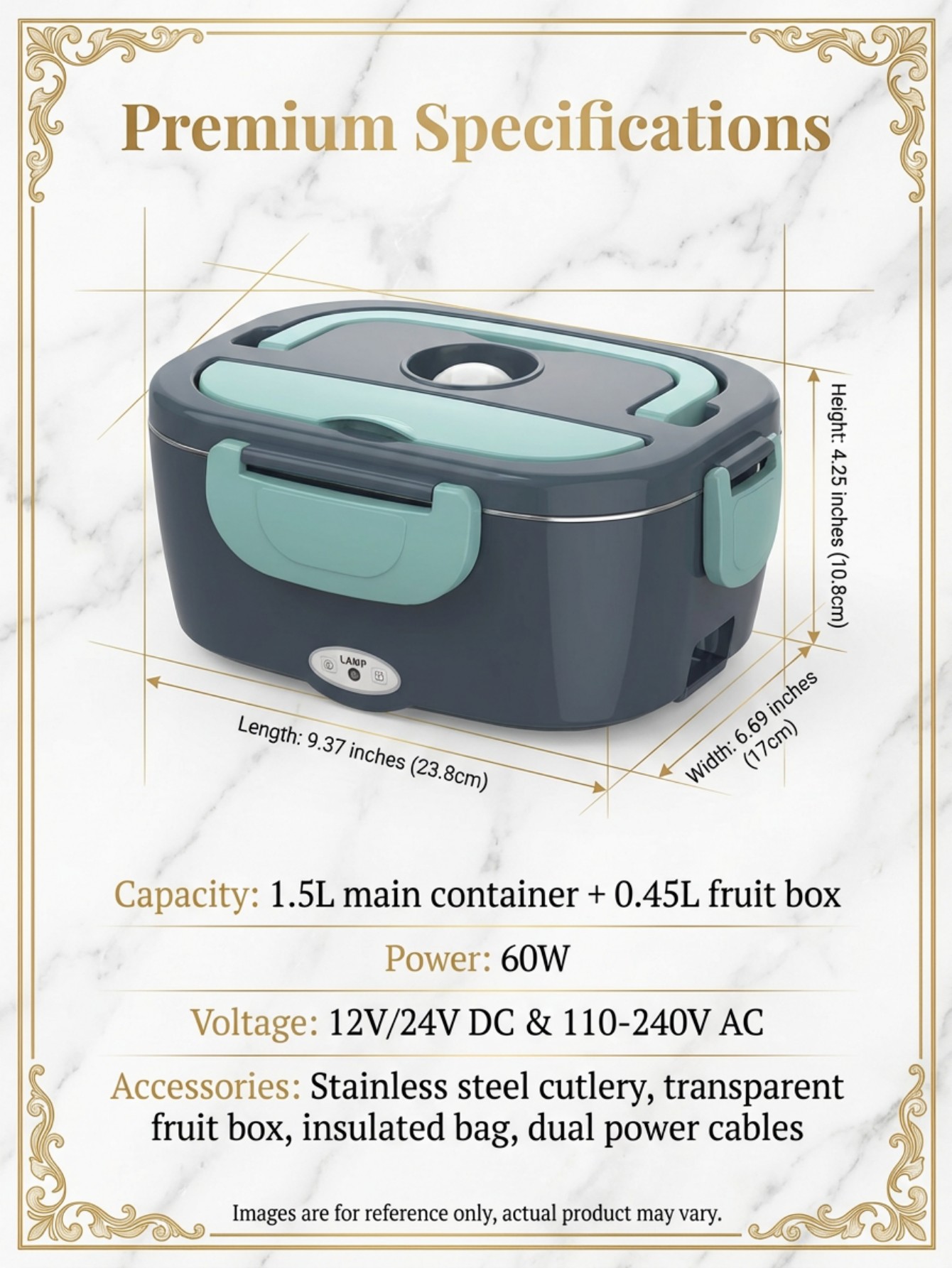 60W Elektrikli Isıtmalı Yemek  - Stainless Bento Box incelemesi ve fiyatı