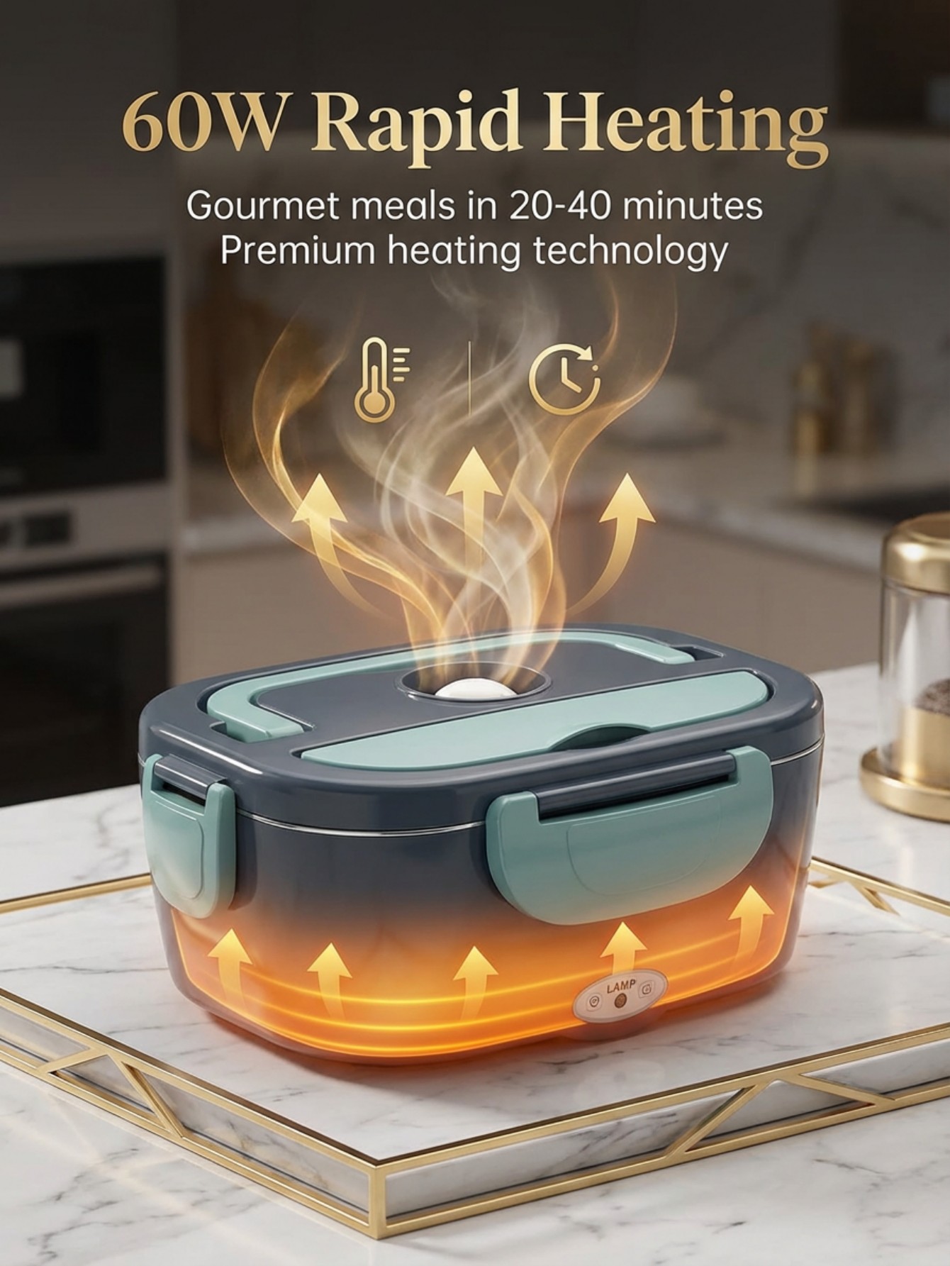 60W Elektrikli Isıtmalı Yemek  - Stainless Bento Box incelemesi ve fiyatı