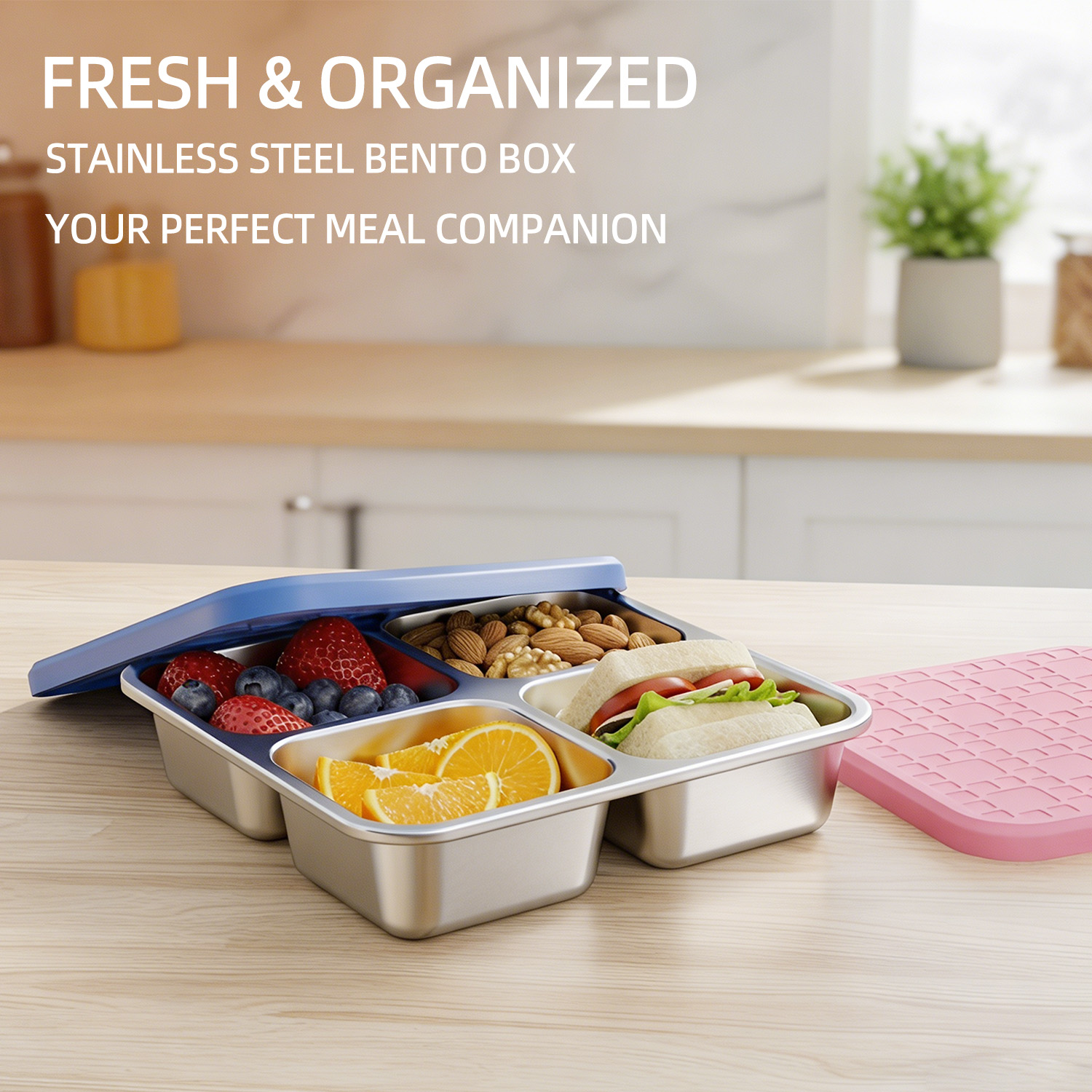 304 Paslanmaz Çelik Bölmeli Öğ - Stainless Bento Box incelemesi ve fiyatı