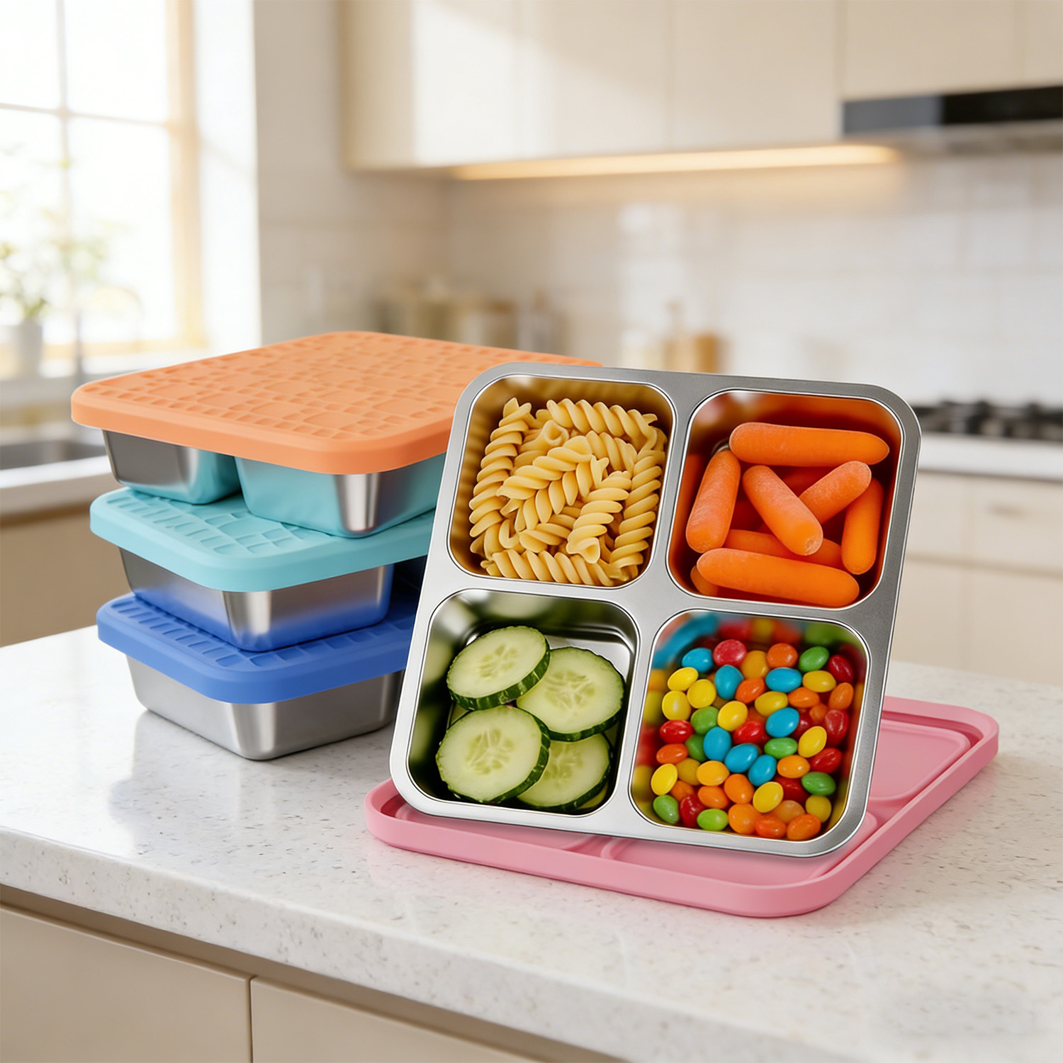 304 Paslanmaz Çelik Bölmeli Öğ - Stainless Bento Box incelemesi ve fiyatı